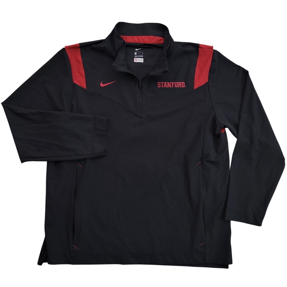 Stanford Cardinals Jacket Men XL Nike Team Coach Quarter Zip Pullover University